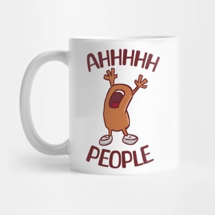 Bean Screaming AH PEOPLE Mug